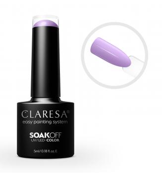 CLARESA SoakOFF UV/LED Gel - Purple 604, 5 ml